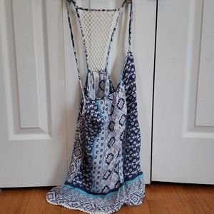 Lorimer Blue/White Sleeveless Summer Shirt